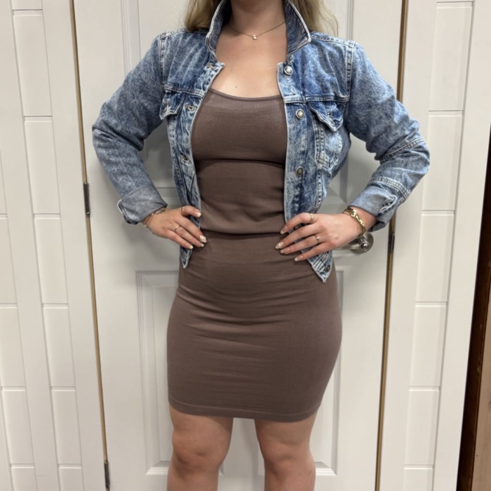 C’EST MOI – ROBE EN BAMBOU COTELÉ – RIB TANK DRESS