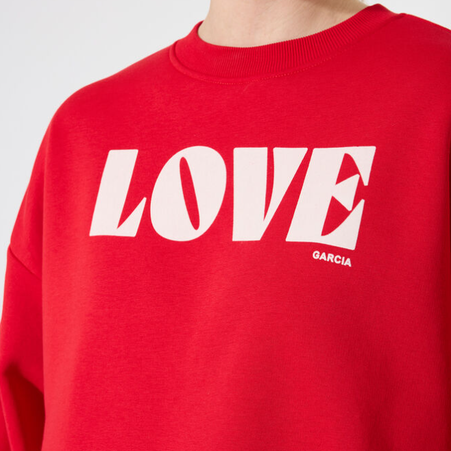 CREWNECK FEMME ROUGE GARCIA 150261-2808 – Image 3