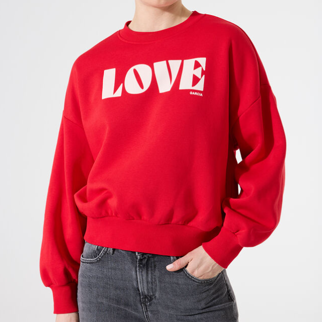 CREWNECK FEMME ROUGE GARCIA 150261-2808