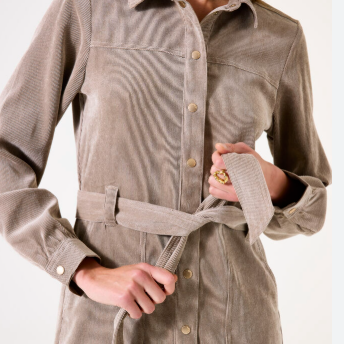 ROBE FEMME TAUPE GARCIA 150281-3459 – Image 3