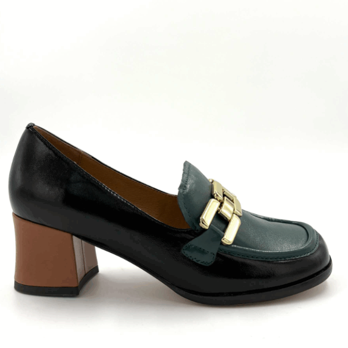 SOULIERS TALON FEMME  NOIR/VERT TAMARA LONDON ALICIAT (#9)