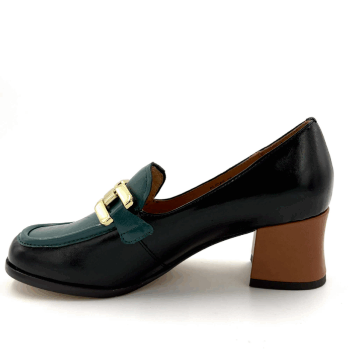 SOULIERS TALON FEMME  NOIR/VERT TAMARA LONDON ALICIAT (#9) – Image 2