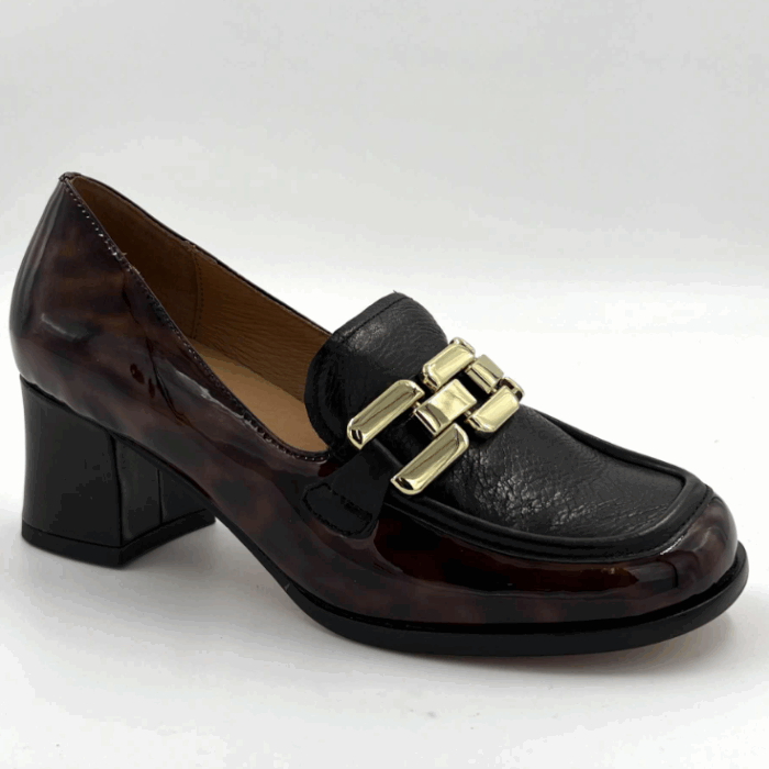 SOULIERS TALON FEMME TURTOISE/NOIR TAMARA LONDON ALICIAT (#10) – Image 2