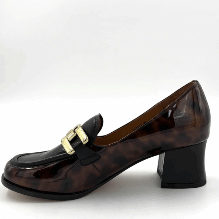 SOULIERS TALON FEMME TURTOISE/NOIR TAMARA LONDON ALICIAT (#10) – Image 3