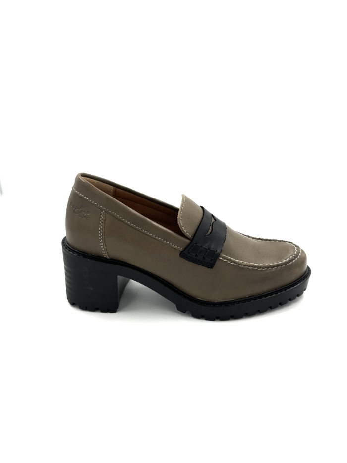 DISPONIBLE EN LIGNE SEULEMENT - BOS'N CO - CHAUSSURES À TALON - INNA - TAUPE FEEL LEATHER