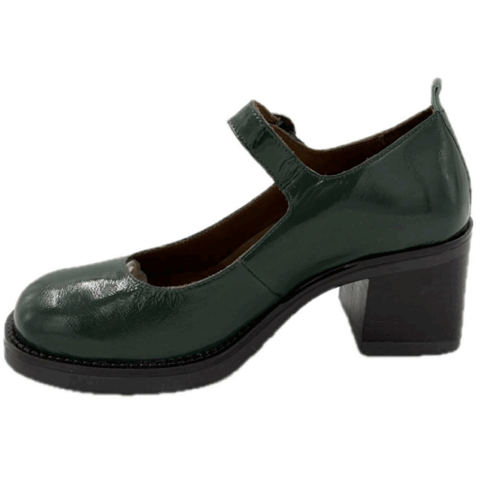 SOULIERS TALON FEMME VERT PATENT BUENO REESE (#107) – Image 2