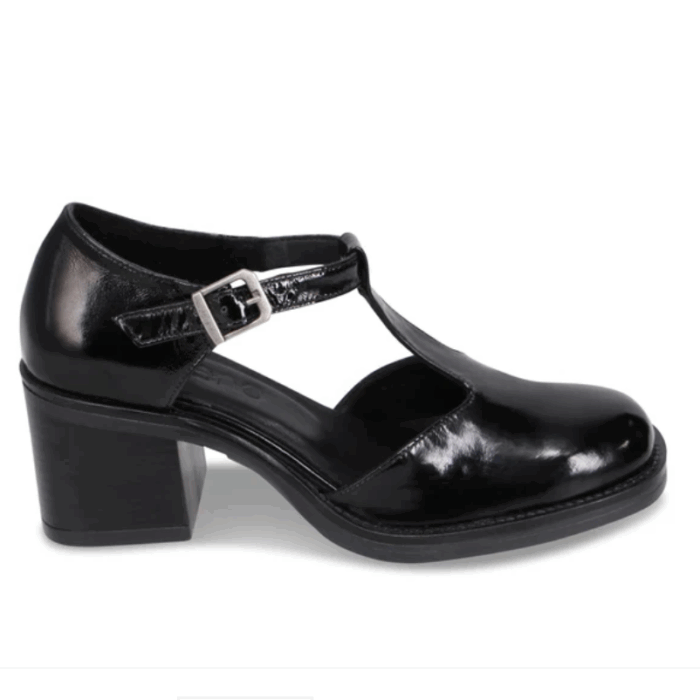 SOULIERS TALON FEMME NOIR PATENT BUENO RORY (#108) – Image 3
