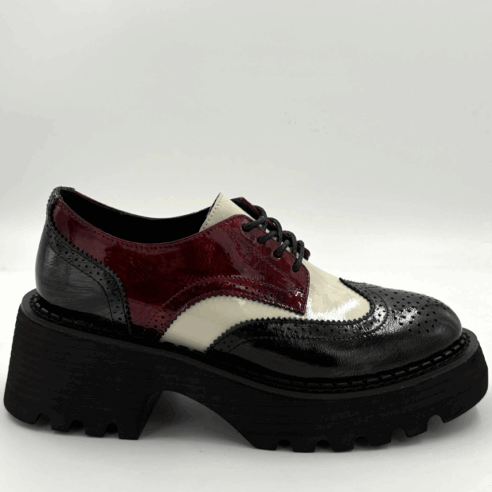 SOULIERS FEMME CHARCOAL MULTI TAMARA LONDON SLANT (#15)