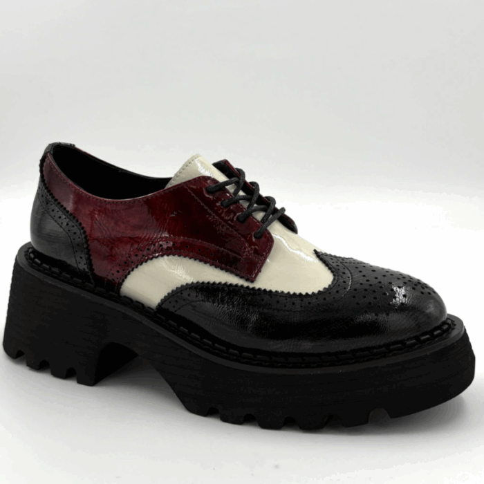 SOULIERS FEMME CHARCOAL MULTI TAMARA LONDON SLANT (#15) – Image 2