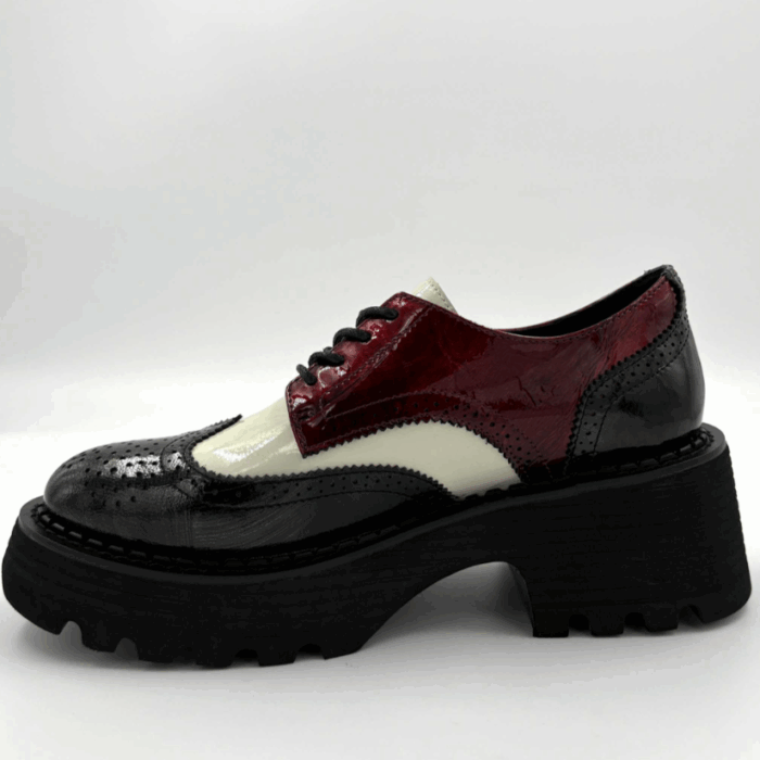 SOULIERS FEMME CHARCOAL MULTI TAMARA LONDON SLANT (#15) – Image 3