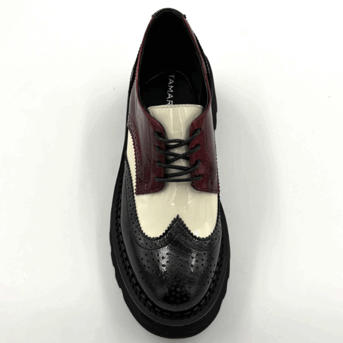 SOULIERS FEMME CHARCOAL MULTI TAMARA LONDON SLANT (#15) – Image 4
