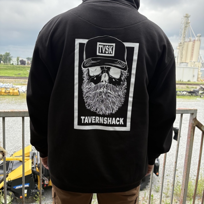 TAVERNSHACK HOODIE NOIR NEW ORIGINAL BLANC