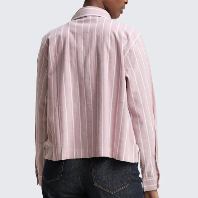 TOM TAILOR – CHEMISE – L1047609-38419 – RAYÉ ROSE – Image 2