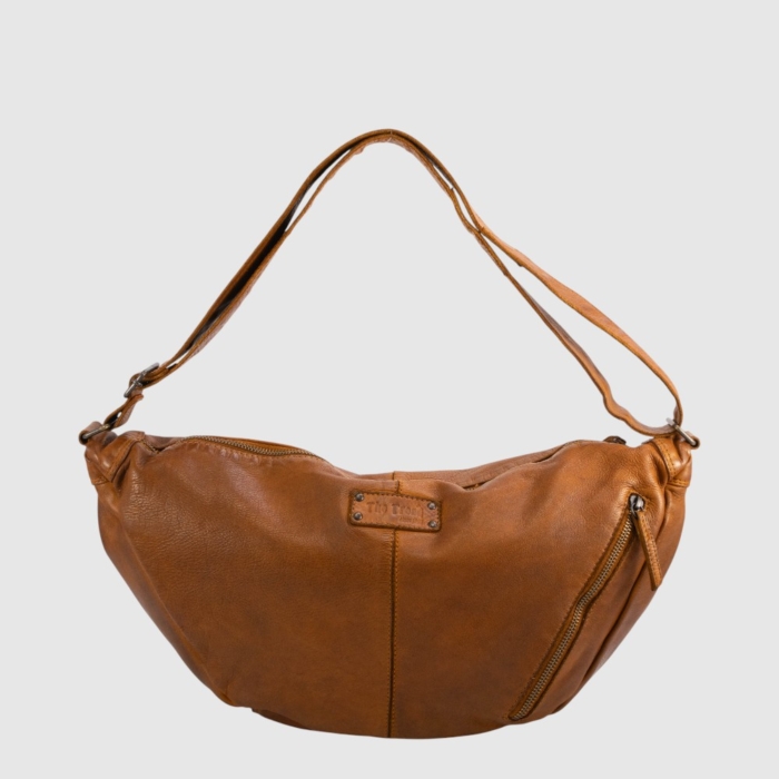 THE TREND - SAC BANDOUILIERE CUIR - FERULA - 22783-122 - TAN