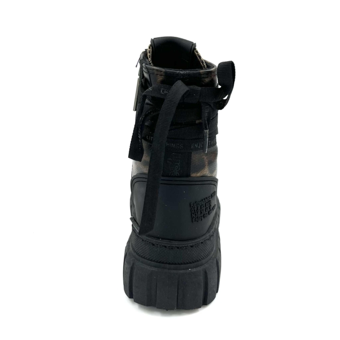 BOTTES SNEAKERS FEMME NOIR/LEOPARD - REFRESH REF-173077-96 (#68) – Image 2