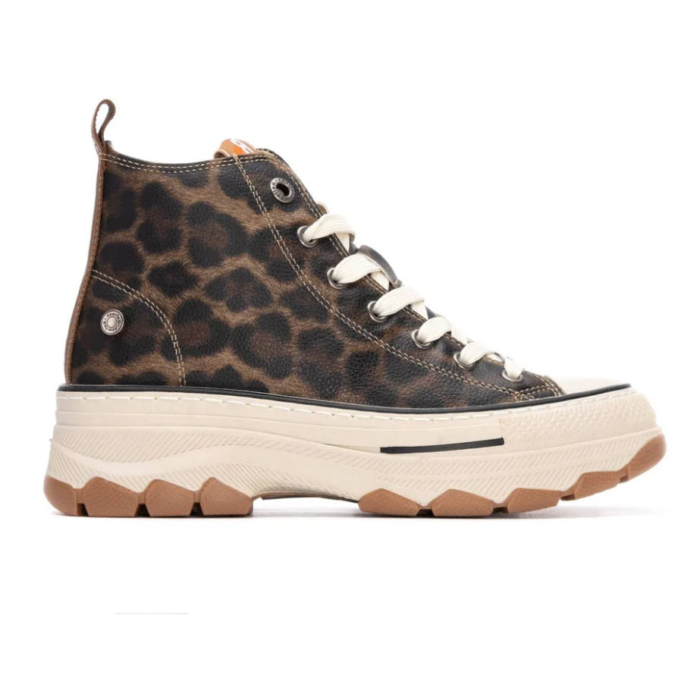 BOTTES SNEAKERS FEMME NOIR/LEOPARD - REFRESH REF-173078-96 (#72) – Image 2