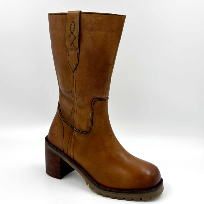BOTTE FEMME TAN SMOOTH L'ORANGE CLAIRE-23 (#7) – Image 2