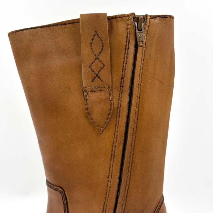 BOTTE FEMME TAN SMOOTH L'ORANGE CLAIRE-23 (#7) – Image 4