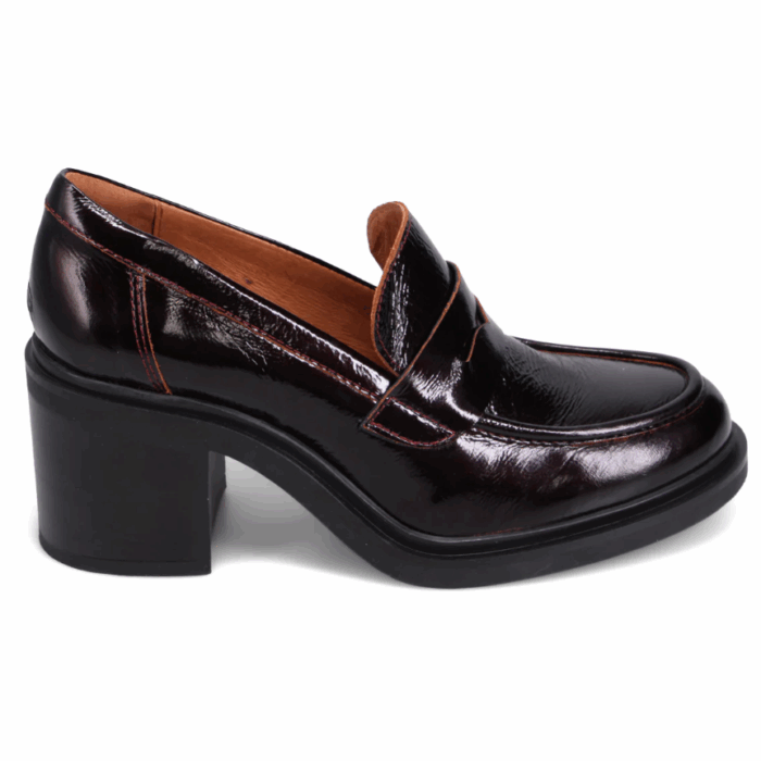 SOULIERS FEMME BORDEAUX PATENT MIZ MOOZ DAY (#56) – Image 2