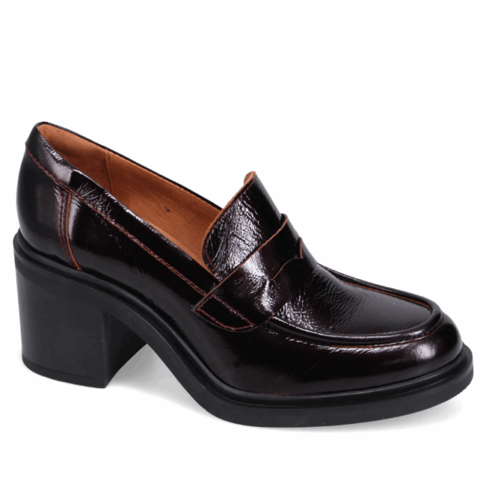 SOULIERS FEMME BORDEAUX PATENT MIZ MOOZ DAY (#56)