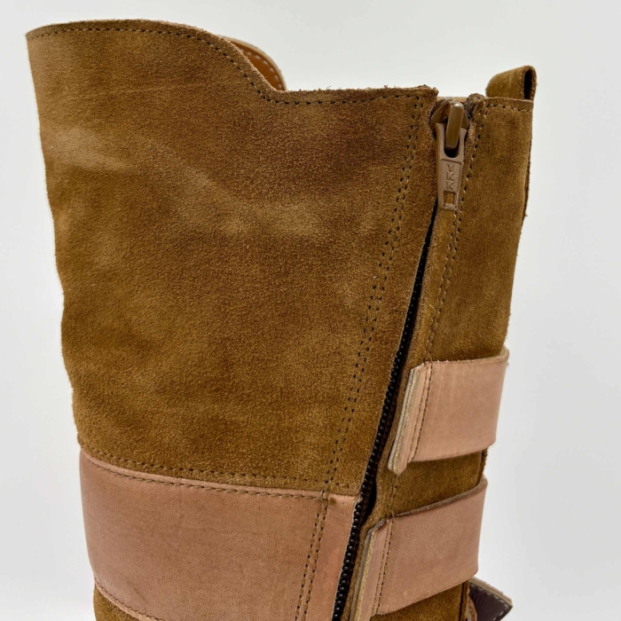 BOTTE FEMME TAN SUEDE L'ORANGE FAITH-23 (#4) – Image 4
