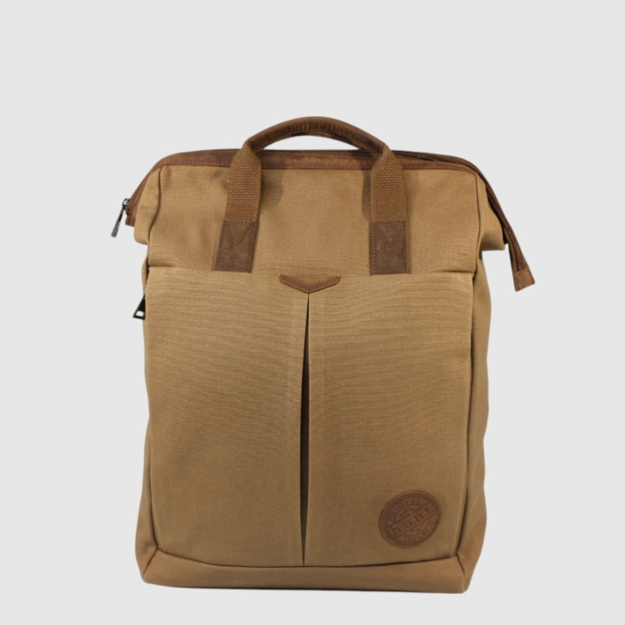 SAC A DOS CANEVAS CUIR - HUNT - HU51285