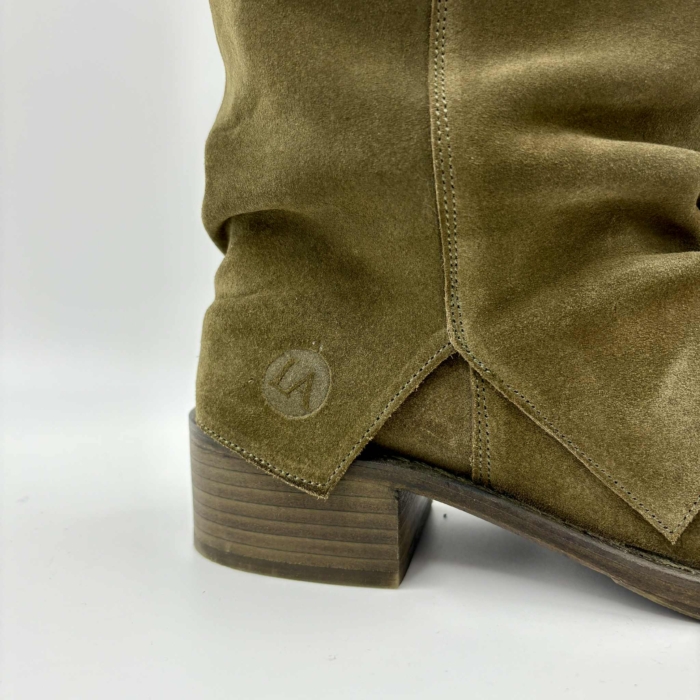 BOTTE FEMME OLIVE SUEDE L'ORANGE NORA-63 (#2) – Image 5