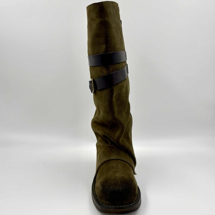 BOTTE FEMME OLIVE SUEDE L'ORANGE NORA-63 (#2) – Image 6