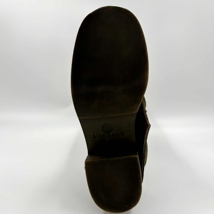BOTTE FEMME OLIVE SUEDE L'ORANGE NORA-63 (#2) – Image 7
