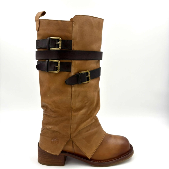 BOTTE FEMME TAN SMOOTH L'ORANGE NORA-23 (#1)