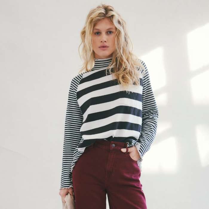 CHANDAIL FEMME FREE PEOPLE PUNK PLAYFUL OB2113916-0098 – COMBO NOIR