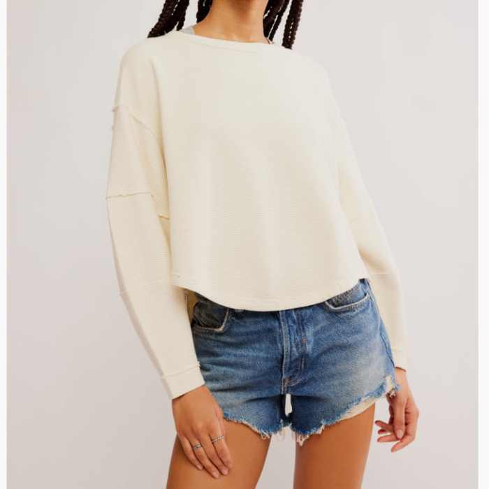 FREE PEOPLE - CHANDAIL ML - TOTAL ECLIPSE TEE - OB2128723-1103 - TEA