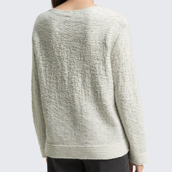 TOM TAILOR – PULL TEXTURÉ – L1047707-38715 – GRIS – Image 2