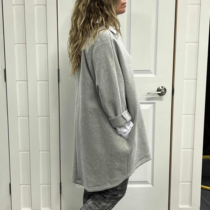 WENDY TRENDY – CREW NECK - GRIS SPORT – 125119 – Image 3