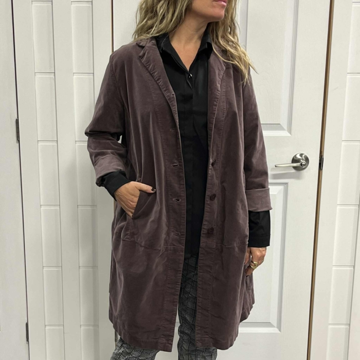 WENDY TRENDY – VESTON - BRUN/PLUM – 223719