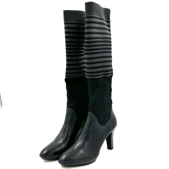 J.RENÉE - BOTTE - #127 - GRIS/NOIR – Image 3