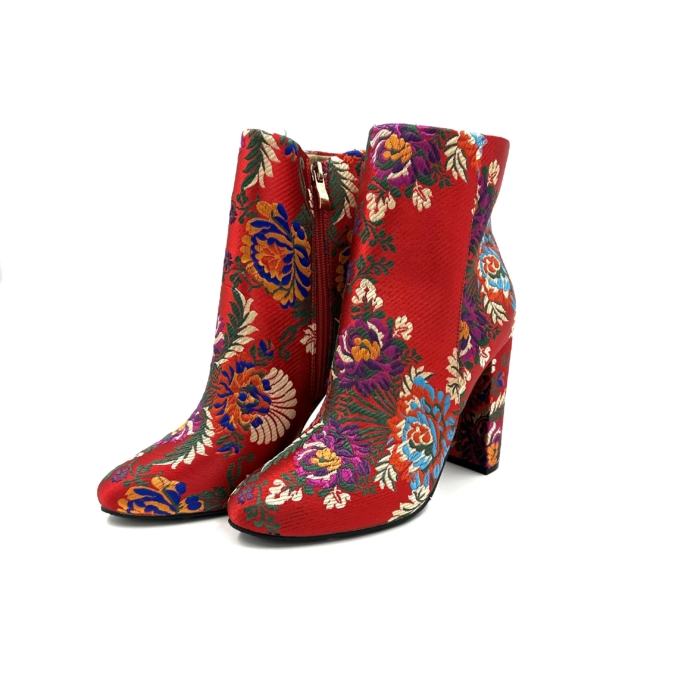 J.RENÉE - BOTTE - #132 - MULTICOLORE (ROUGE) – Image 3