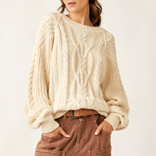 CHANDAIL - FEMME - FRANKIE IVOIRE - FREE PEOPLE - OB1790202-1103 – Image 3