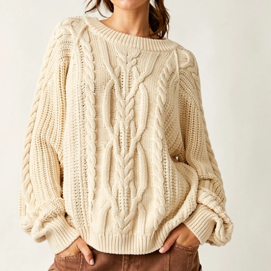 CHANDAIL - FEMME - FRANKIE IVOIRE - FREE PEOPLE - OB1790202-1103